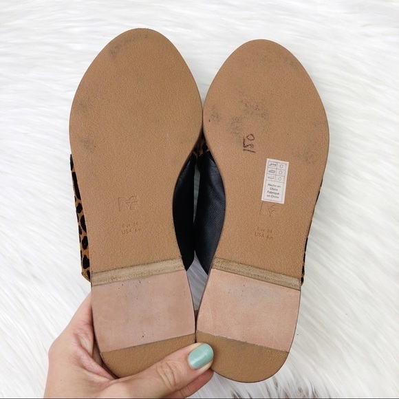 New DVF Bailie Suede Leather Leopard Slide Sandals - Picture 10 of 13